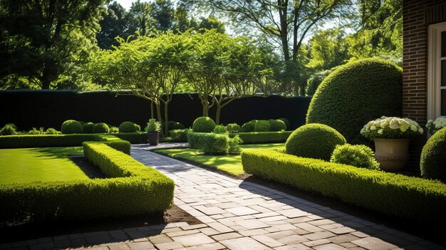 photo-well-maintained-outdoor-area-with-trimmed-hedges-swept-pathways_933496-51934